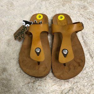 NWT Yokono Tan Leather Sandal Sz 9